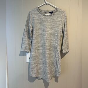 GAP Heather Gray Three-Quarter Sleeve Women's Dress